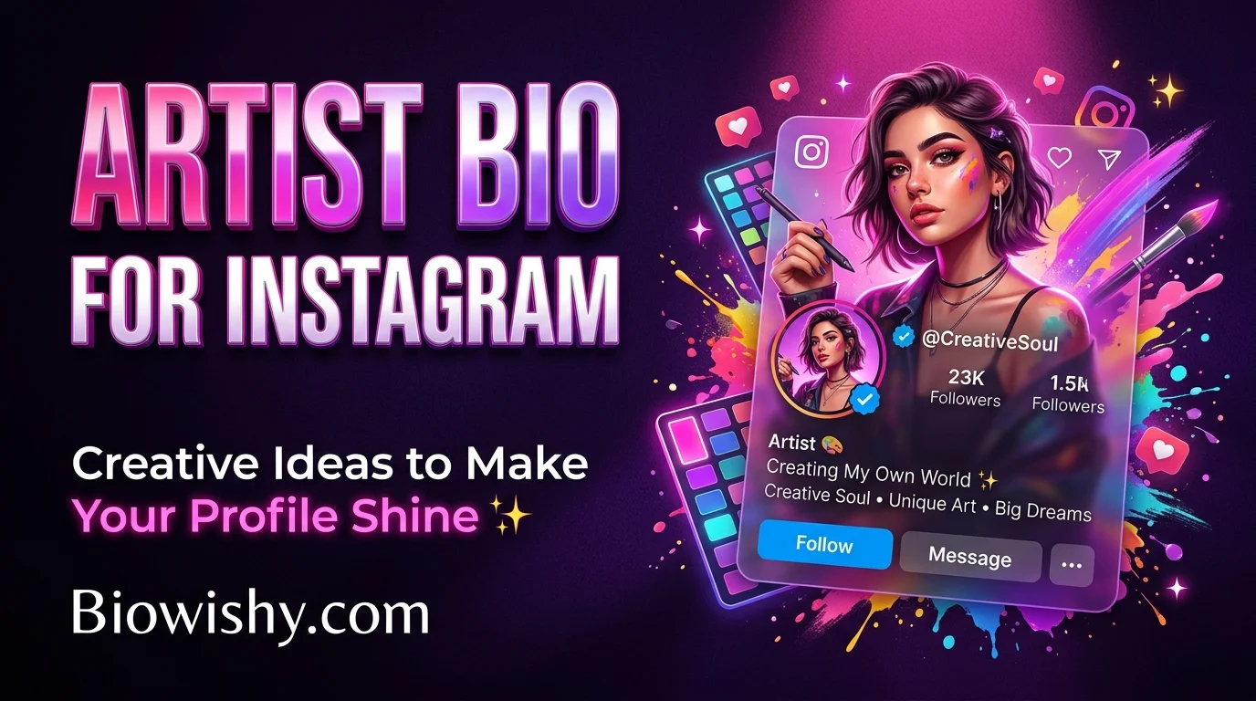 Artist Bio for Instagram